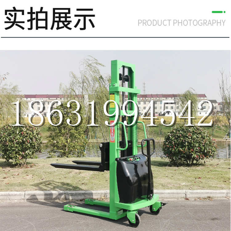 任城区电动叉车堆高车液压铲车电瓶1吨2吨站驾步行式小型全自动叉车